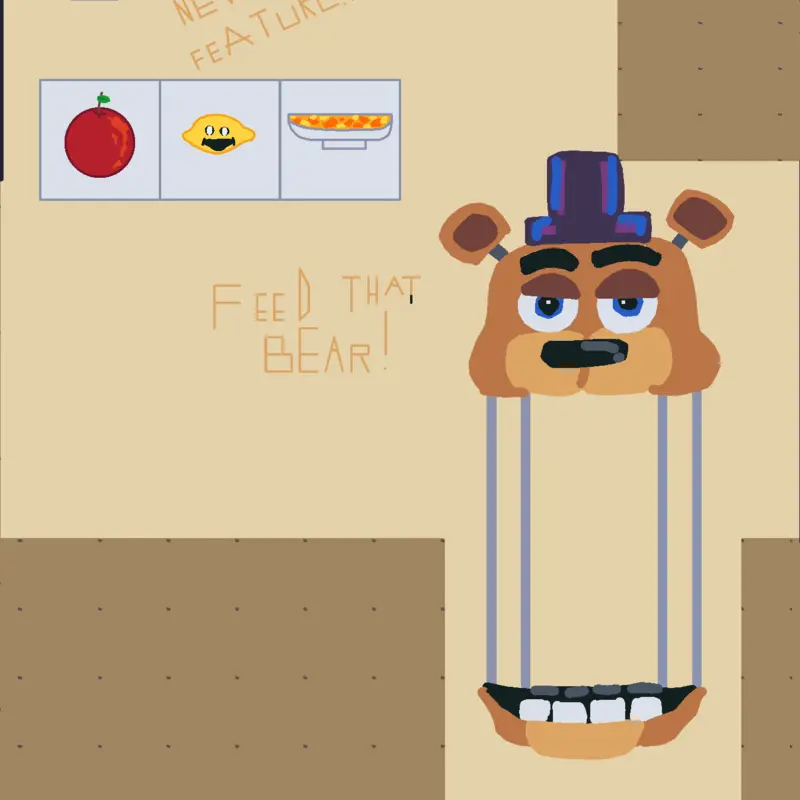 Feed Fredbear, by @WhiteredGoldenFreddyMC