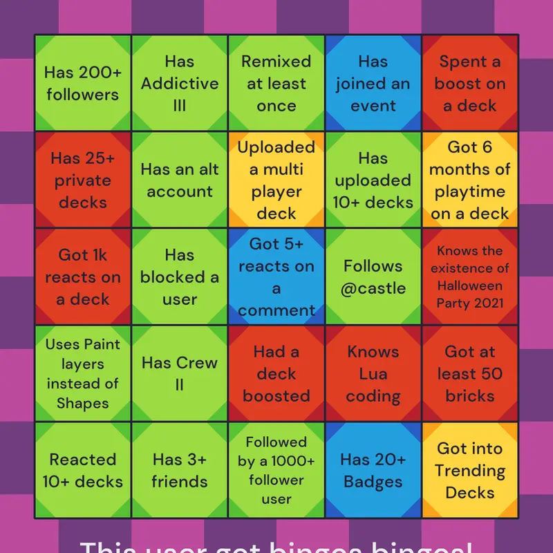 #bingo by @teardropbfdi2026