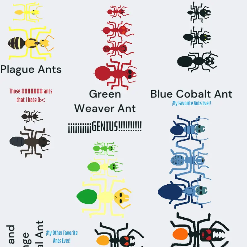 Free Horizontal ants model (improving) by @enderywither12