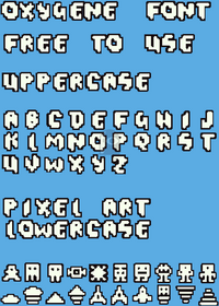 Free to use Oxygene font