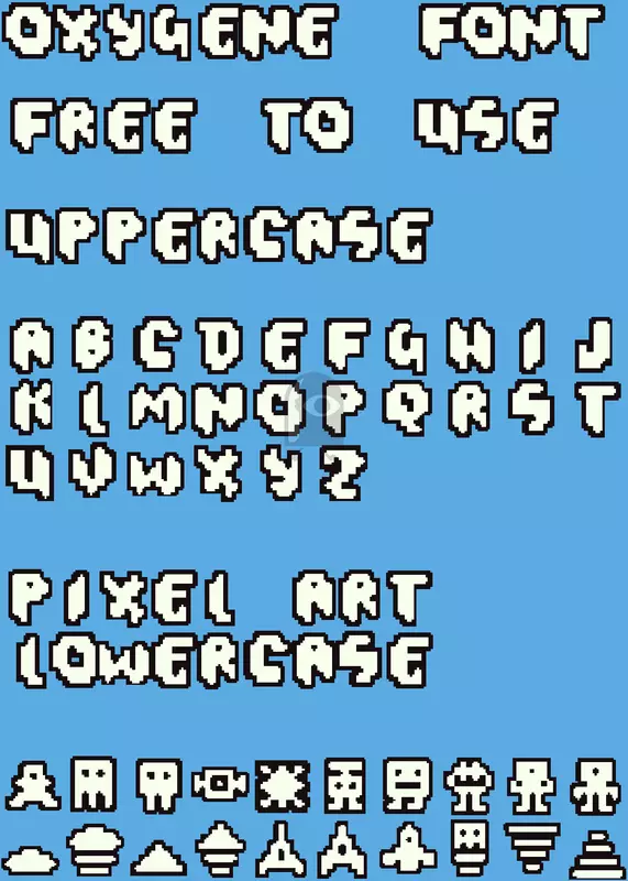 Free to use Oxygene font by @tedy_ho