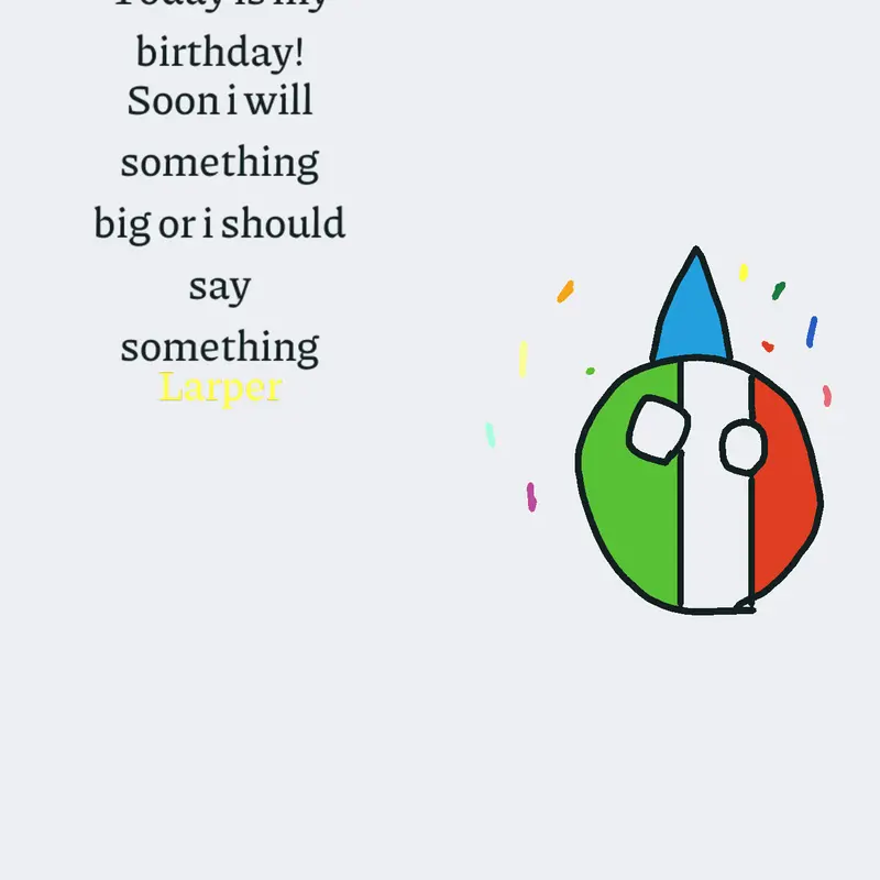 Happy birthday post by @buong