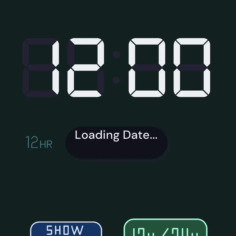 C-Digital Clock by @Coleso