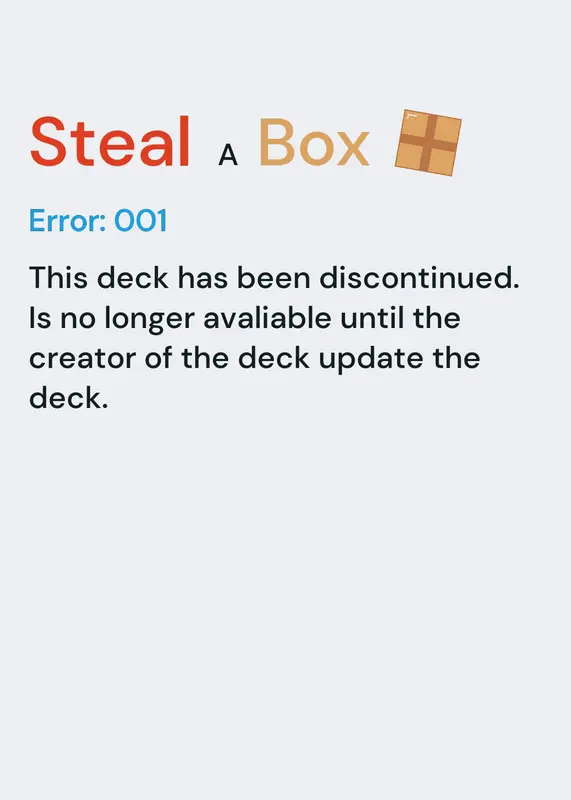 Steal a Box (Official) by @Character_C