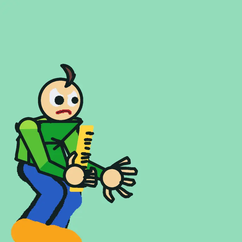 Baldi sprite by @jacob061714
