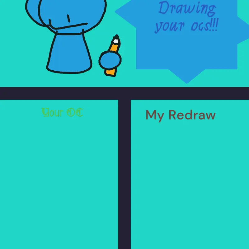 I WILL DRAW YOUR OCS :) by @SkyTheSilliestLOL