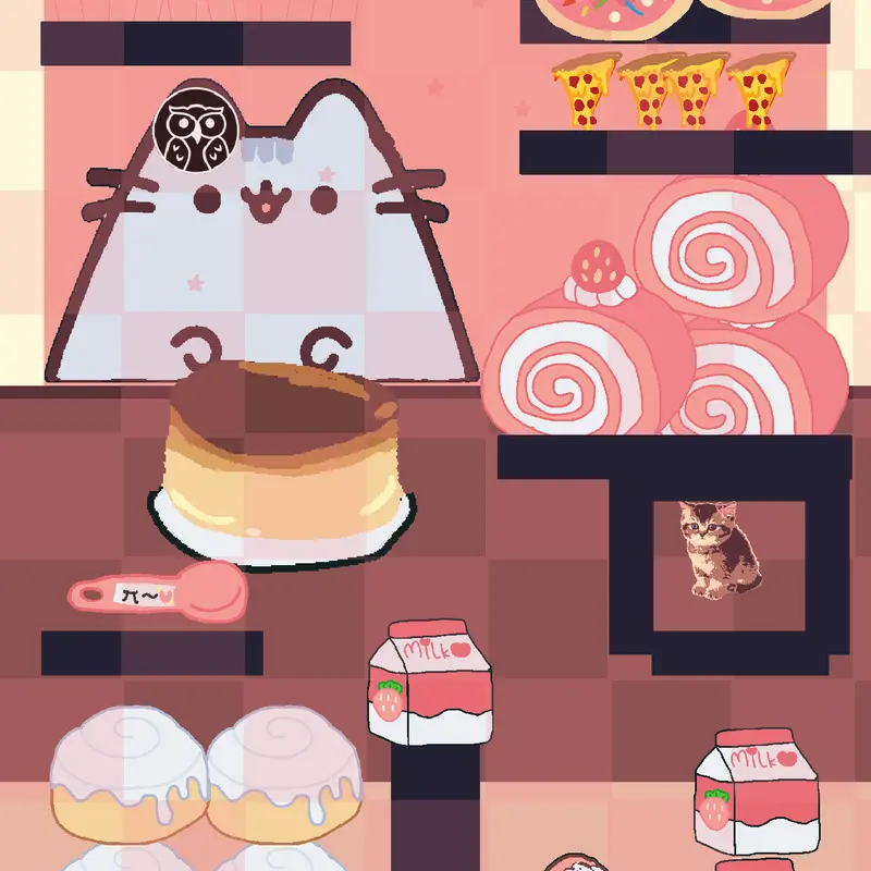 cutesy pusheen mukbang by @AmeliaFermin