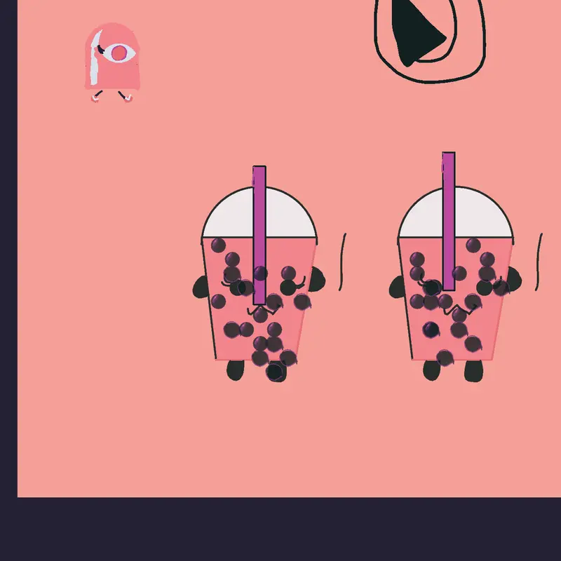 Boba tea by @pink_world