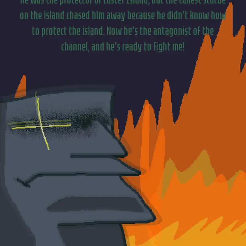 the dark statue of Easter by @marcotheowl_21