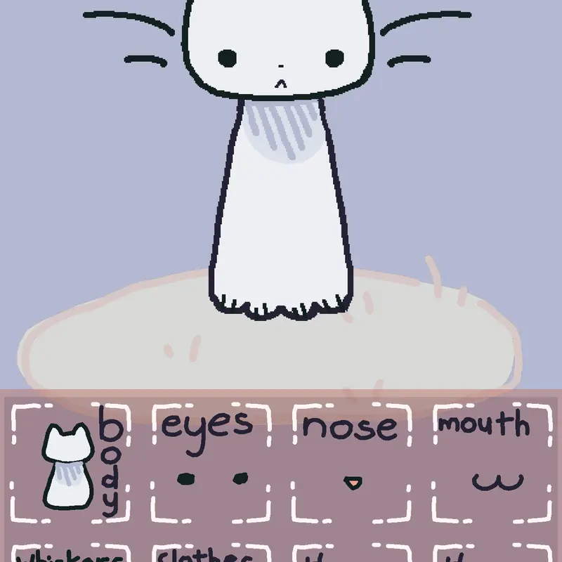 #catkit#makingacat#noskincolour by @AnniedaFelisLybica
