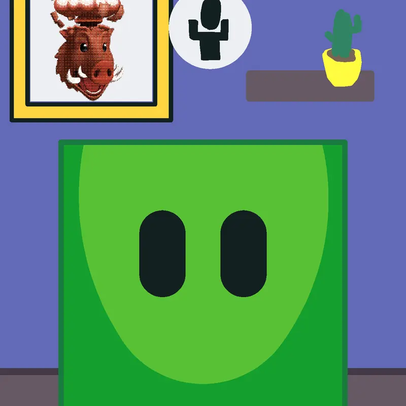 Talking Green-Cube by @Lucas47943894_2