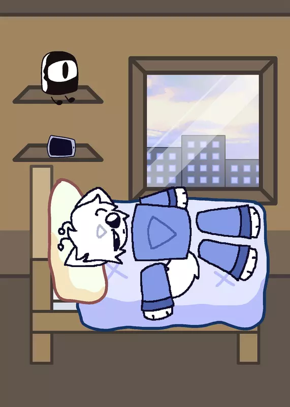 Sleeping be like by @Blurie_Official