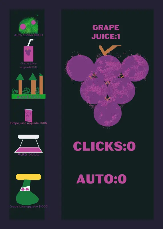 Grape clicker by @DrSalmon