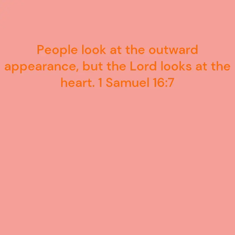1 Samuel 16:7 by @nbby