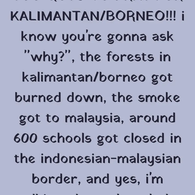 pray for borneo by @Kiaan_