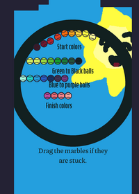 Marble race but Verity is catching marbles!