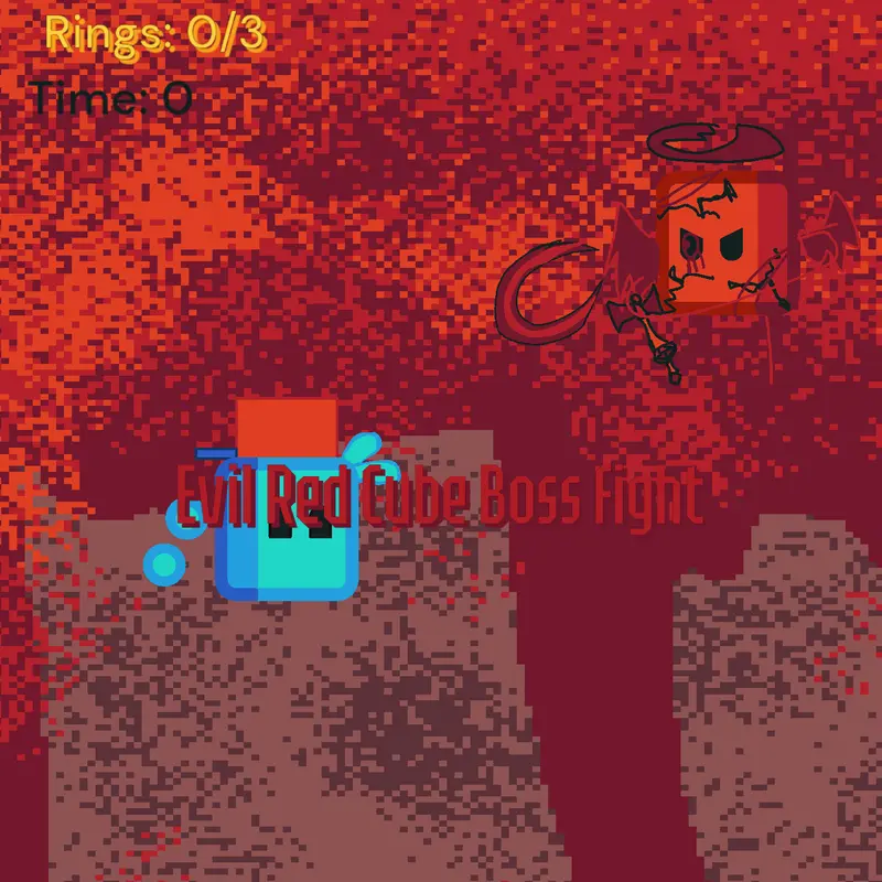FIGHT THE EVIL RED CUBE by @Skidmna4