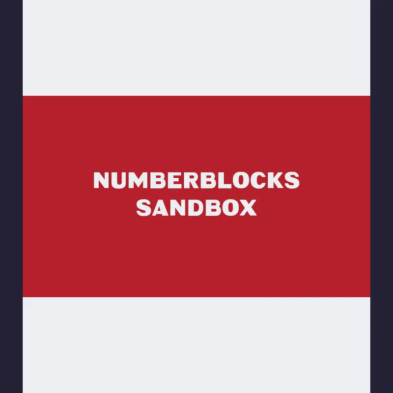 Numberblocks by @BaharCelkin