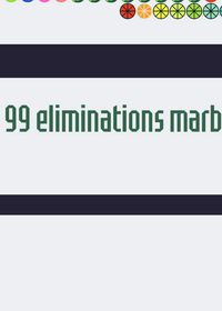 100 balls 99 eliminations marble race