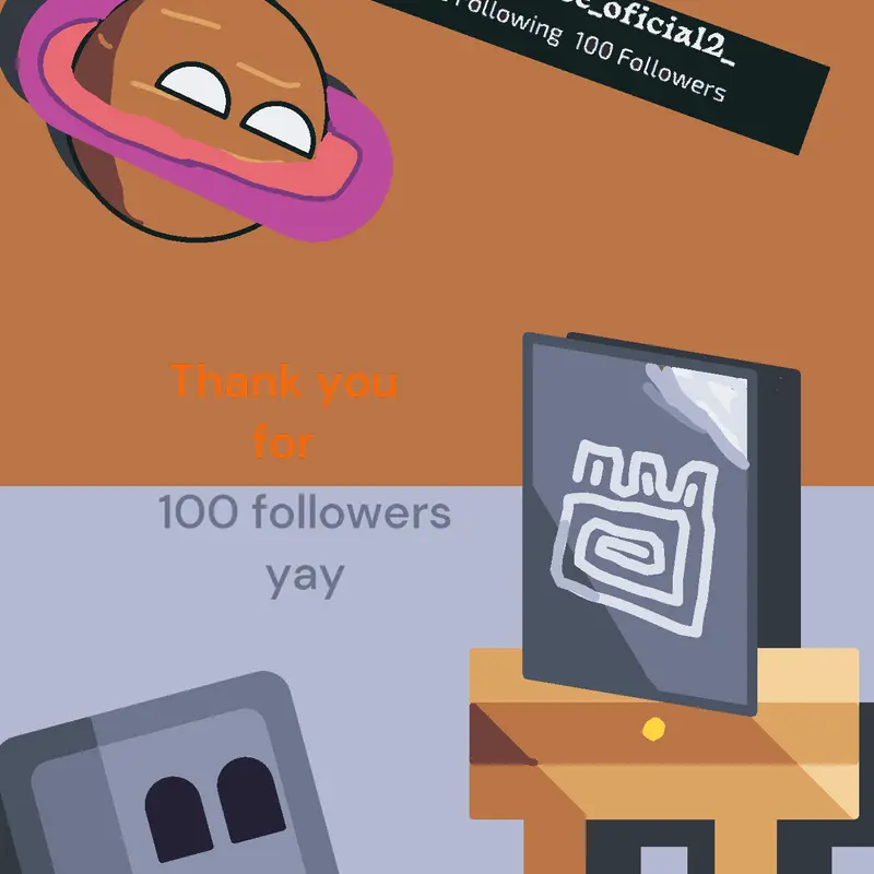 100 followers by @_grey_cube_oficial2_