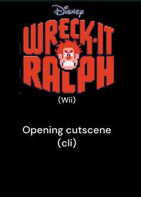 Wreck-it ralph opening cutscene (Wii)