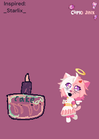 Bake a cake with cupid jinx !
