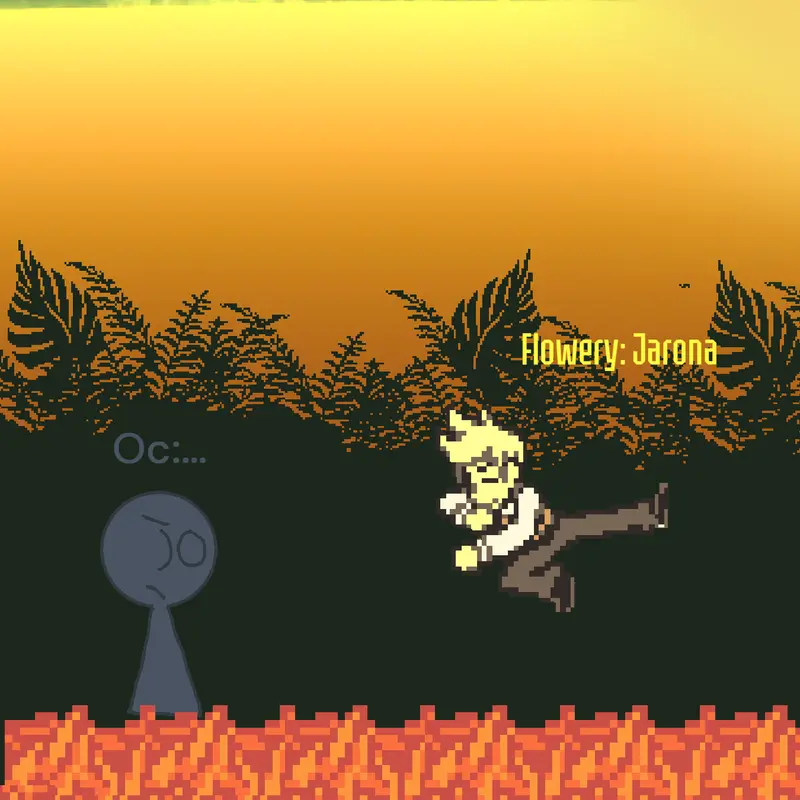 Flowery fight by @spritezguy
