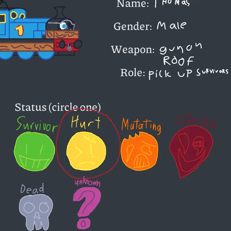Thomas ze tank engine (war version) by @percy_ze_smol_emgine