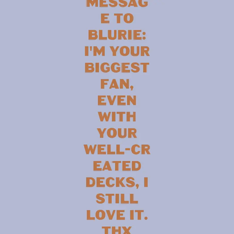 A message to blurie. by @EndingGameCreator