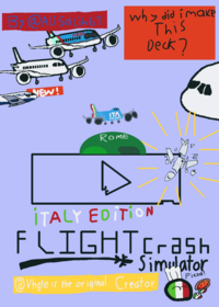 Fligth crash simulator İtaly edition