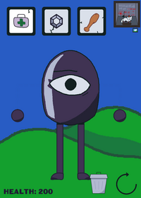A character ragdoll