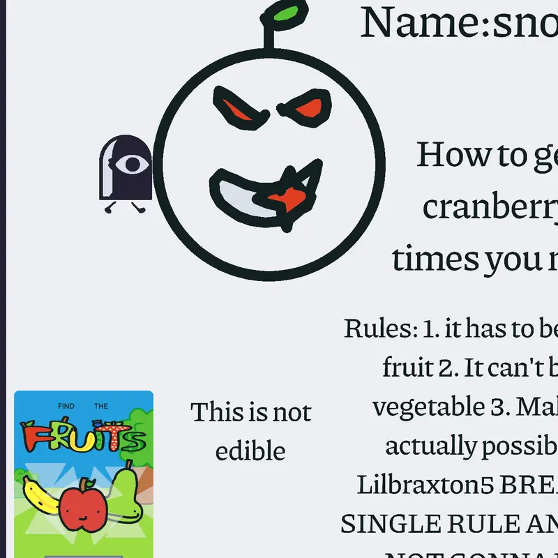Snowberry by @creeperyTheCreeper