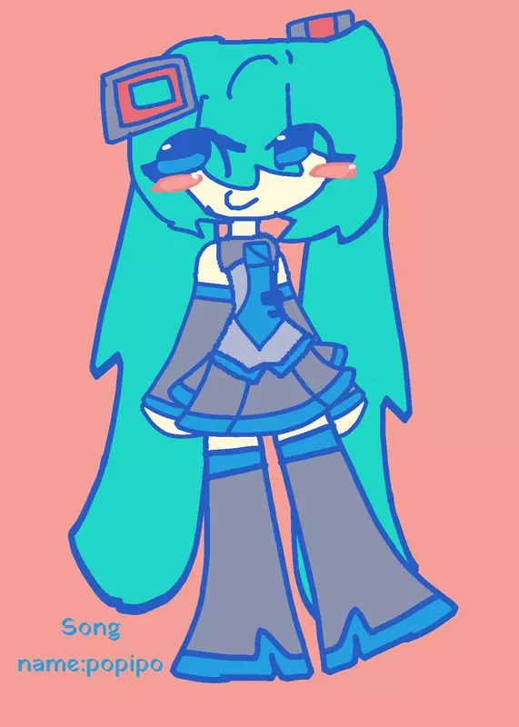 Hatsune Miku animation by @kissy-missy