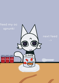 feed My oc sprunki ( >.< ) is not ideas