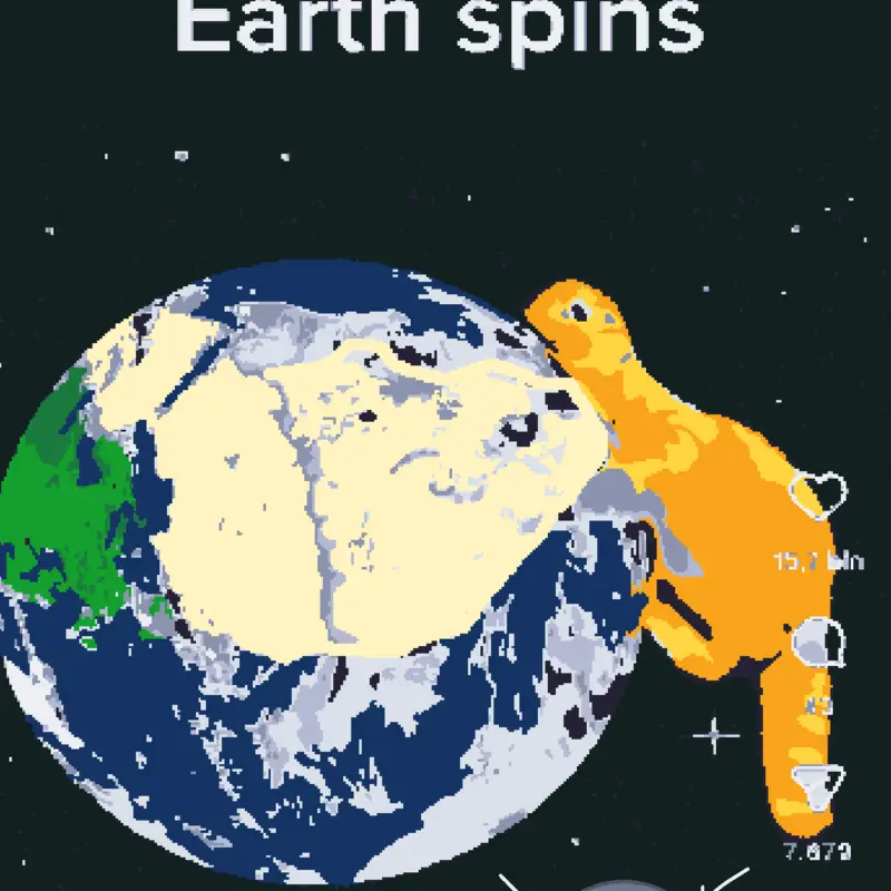 Real reason earth spins by @-Gaia_Bh1-