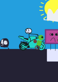 Run from monster