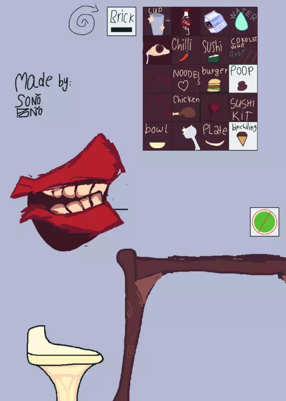 Just feed the mouth guy by @binciling