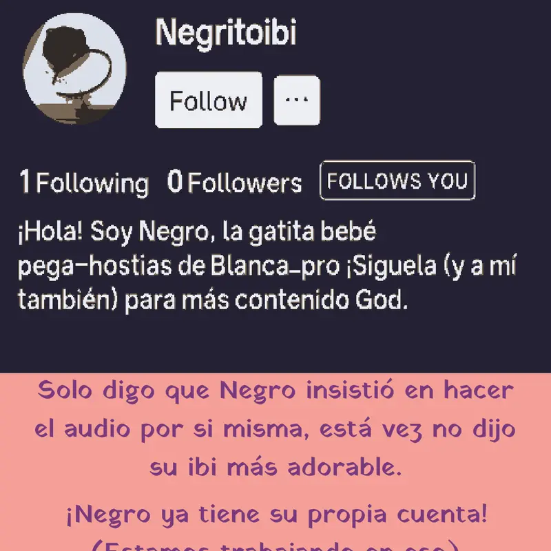 Negrito by @Blanca_pro