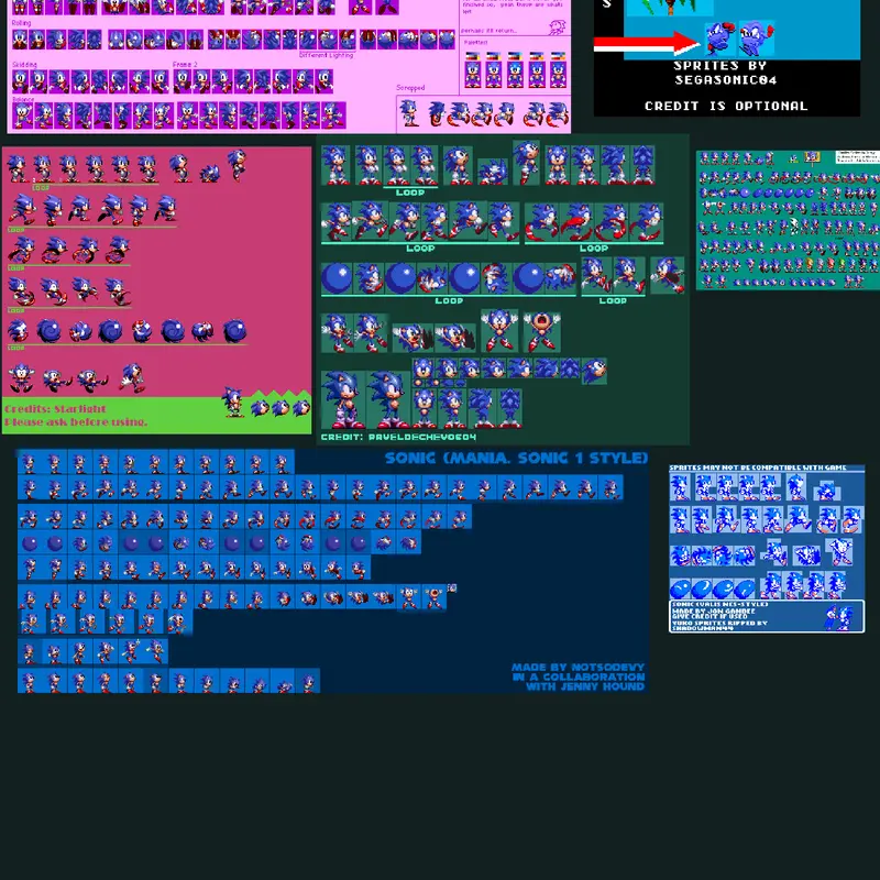 sonic-spritesheet by @FigonaxyTH