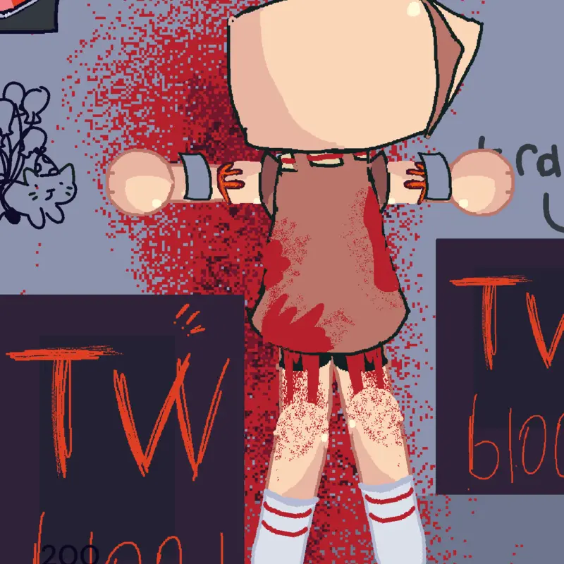 Kill Shelly dandys world fun gore by @Kittigirl