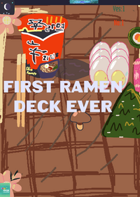 Eating ramen.