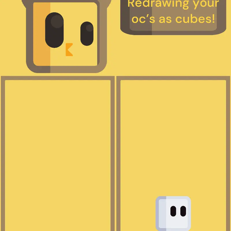 Turning your Oc’s into cubes! by @DuckBreadProductions