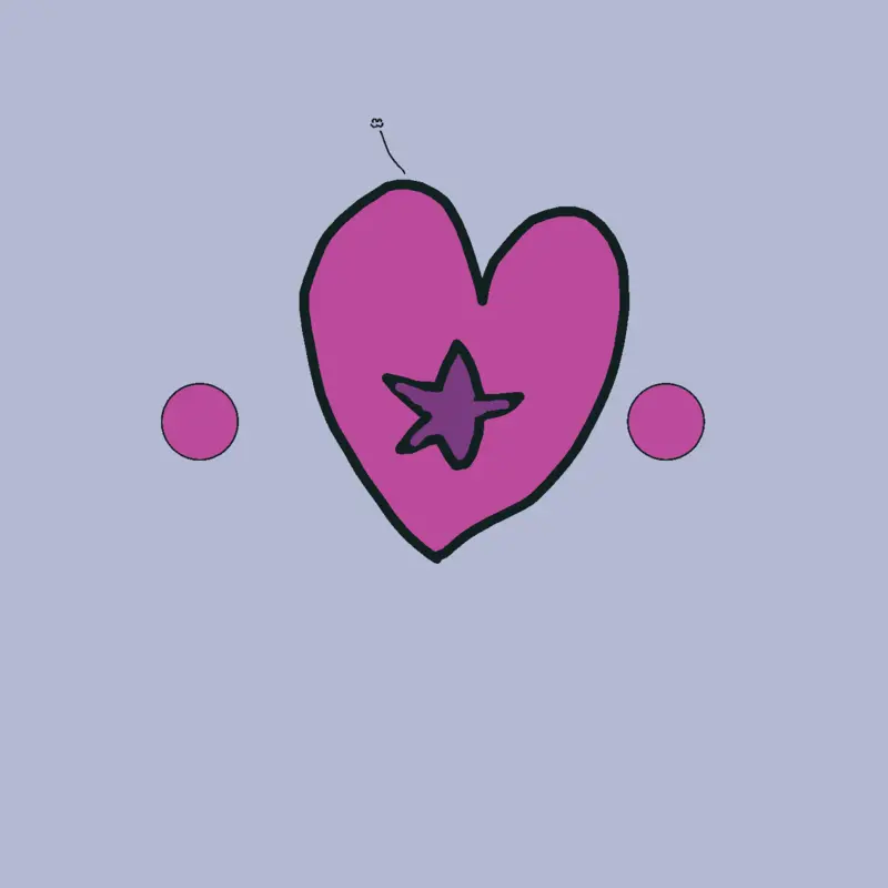 magenta heartburst by @Frenchbird123