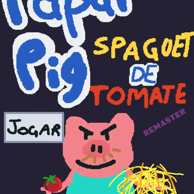 Daddy pig tomato spaghetti by @odn-oficial