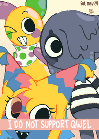 "Me and my buddys!" ·Trying our new art...