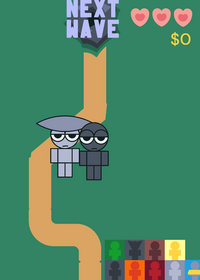 Sprunki tower defense ￼but this time I made...