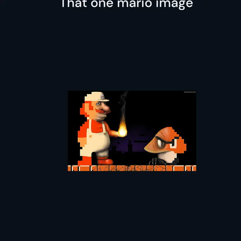 Cursed Mario by @Maple_Miles