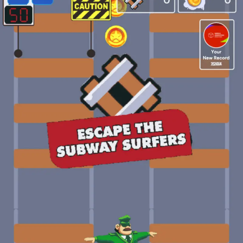 Escape The Subway Surfers by @SimpleAnimationProd