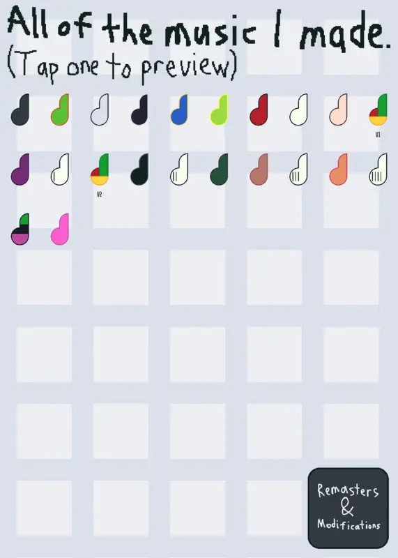 All of the music I made. by @CooperFan5