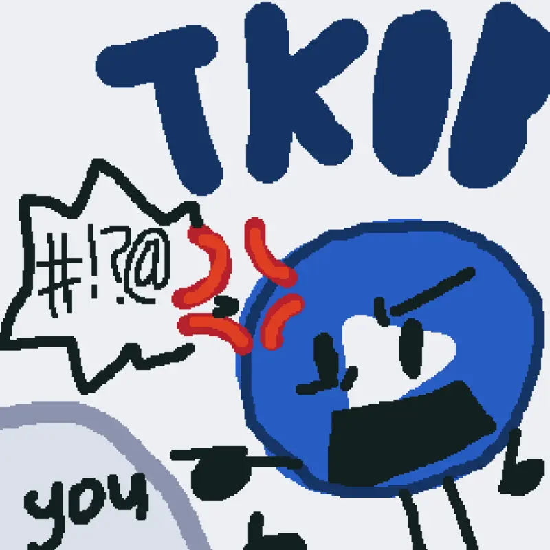 Ragebait the king of blue by @DumbButSmart